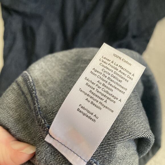 Talbots Denim Chambray denim Shirt Dress Long Sleeve 100% Cotton Plus size 20W - Picture 11 of 14